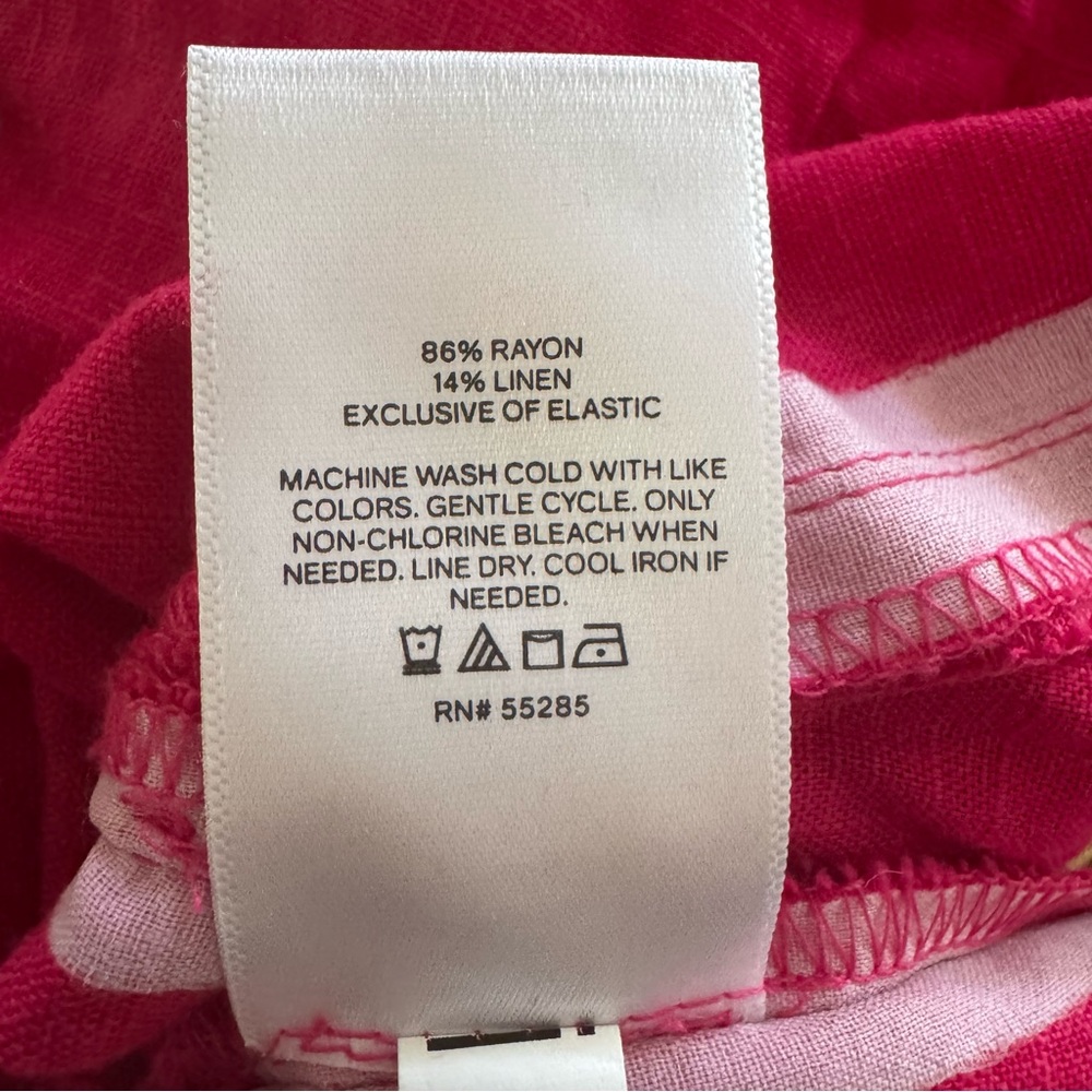 Express Hot Pink Smocked Tie-Strap Peplum Cami – Medium - Picture 8 of 8